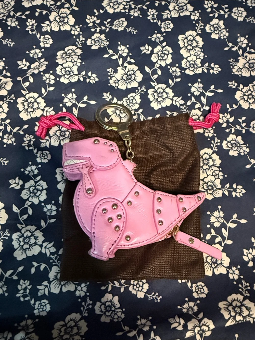 kate spade Pink Dinosaur Key & Card Holder